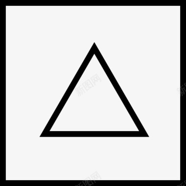 三角形向上符号标志图标