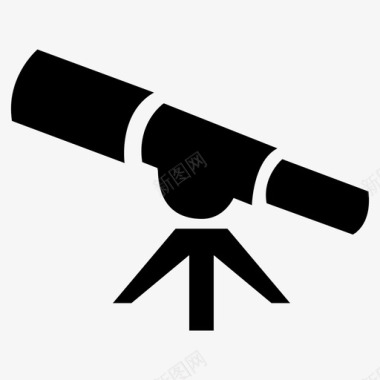 望远镜天文学放大镜图标