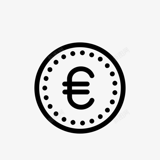 欧元硬币价格付款svg_新图网 https://ixintu.com 货币 欧元 硬币 价格 付款 铸币 损失 发票 投资