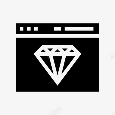 浏览器钻石珠宝图标