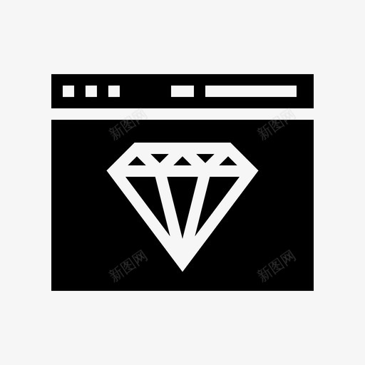 浏览器钻石珠宝svg_新图网 https://ixintu.com 浏览器 钻石 珠宝 保护 购物 符号
