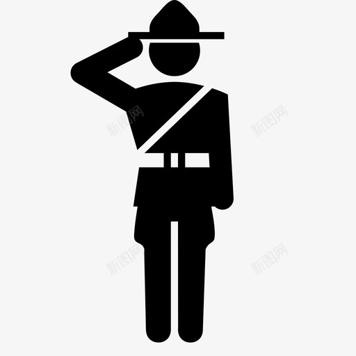 骑警当局加拿大人svg_新图网 https://ixintu.com 骑警 当局 加拿大人 帽子 子人 警察