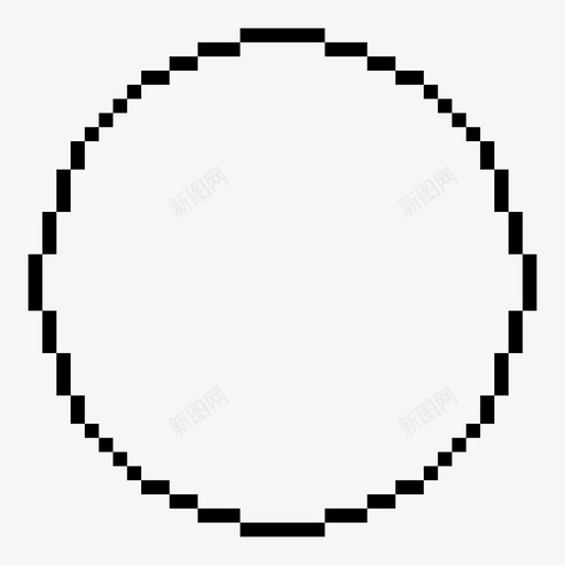圆复古像素化svg_新图网 https://ixintu.com 像素 圆圆 复古 艺术 游戏 按钮 球位 形状