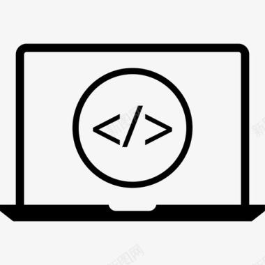 笔记本电脑开发网页开发脚本图标