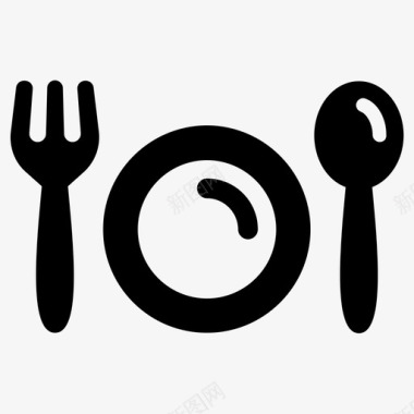 盘子食物饭局图标