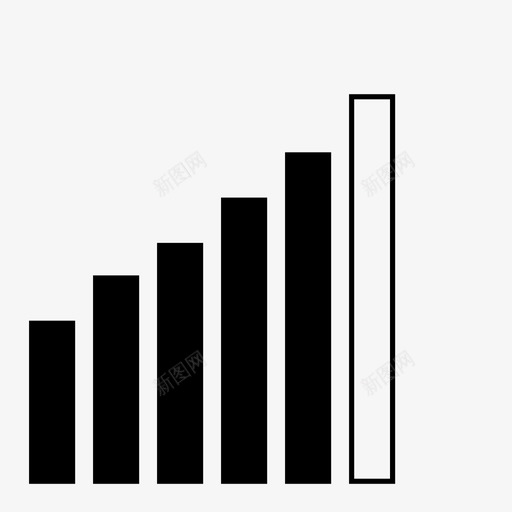 信号强度条形图连接性svg_新图网 https://ixintu.com 信号 强度 条形图 连接 完整 互联网 服务 计算机 图标