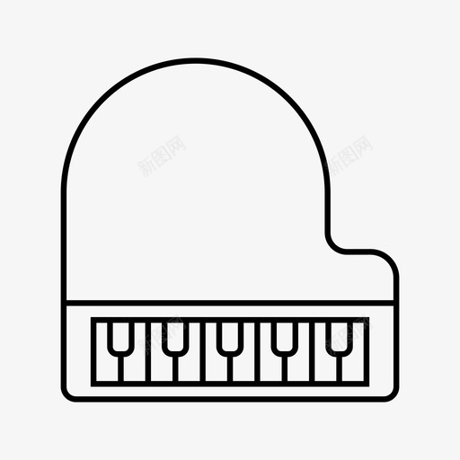 钢琴乐队乐器svg_新图网 https://ixintu.com 钢琴 乐队 乐器 键盘 管弦乐队