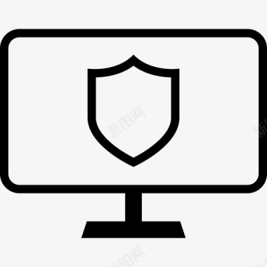 安全计算机安全签出受保护图标