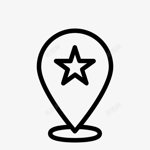 星形别针别针svg_新图网 https://ixintu.com 别针 星形