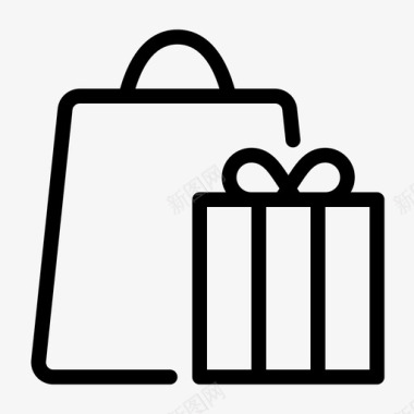 购物商务礼品图标