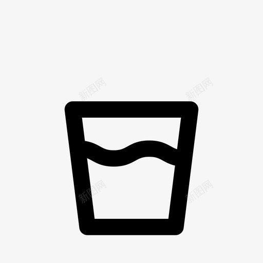 玻璃饮料杯子svg_新图网 https://ixintu.com 饮料 玻璃 杯子 餐具 全杯 液体 瓷器