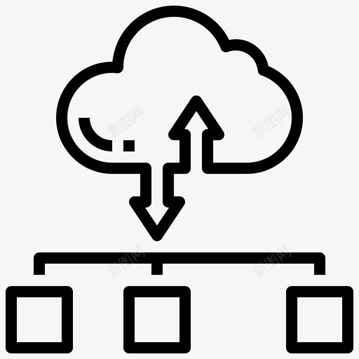 云存储数据接口svg_新图网 https://ixintu.com 存储 数据 接口 多媒体 网络技术 概述