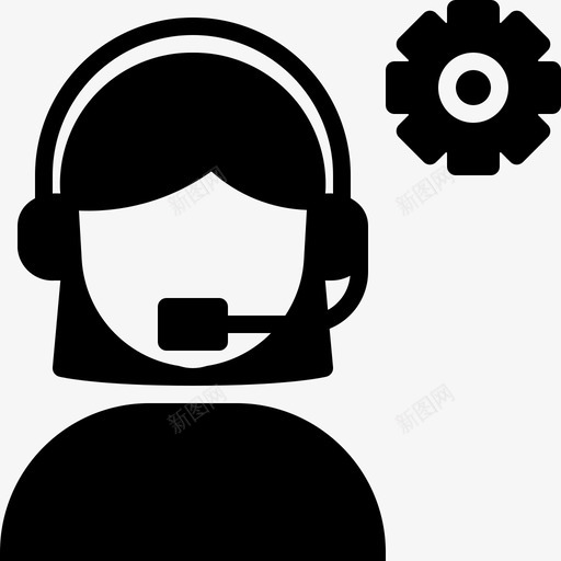 女性客户服务帮助支持svg_新图网 https://ixintu.com 女性 客户服务 帮助 支持 技术