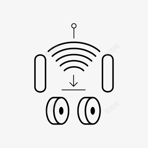 机器人wifi任务svg_新图网 https://ixintu.com 机器人 任务 获取 信息 探索 发现 好奇 通信 无线
