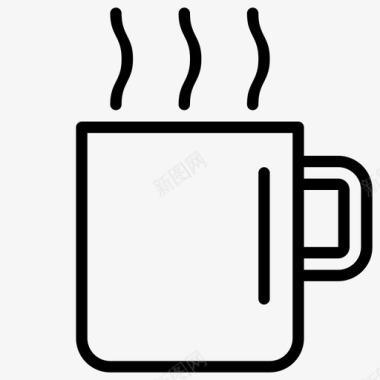 咖啡茶杯马克杯图标