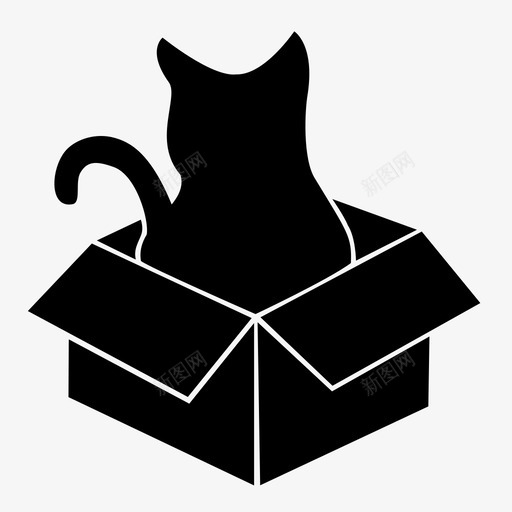 猫薛定谔宠物svg_新图网 https://ixintu.com 小猫 猫薛 定谔 宠物 移动 哺乳动物 隐藏 猫猫箱
