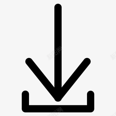 下载转到链接图标