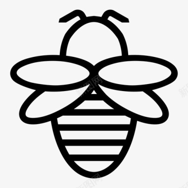 蜜蜂毒刺拼写图标