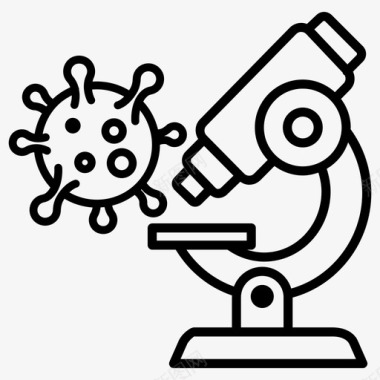 冠状病毒研究lap显微镜图标