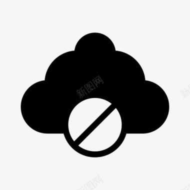 禁止阻止云图标
