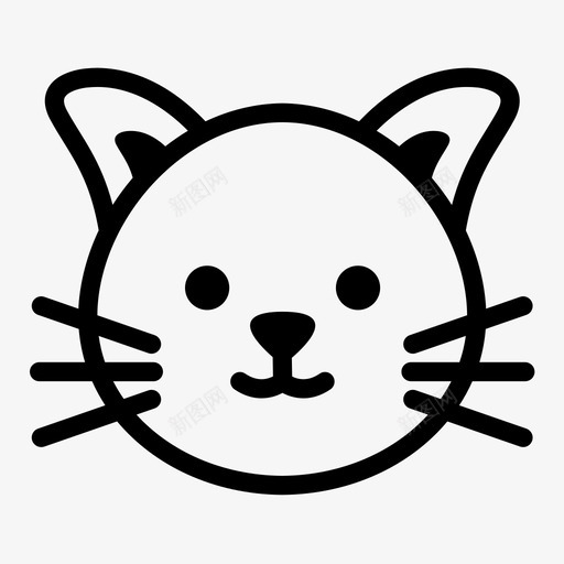 猫胡须中风svg_新图网 https://ixintu.com 小猫 动物 胡须 中风 睡眠 呼噜 噜声 喵喵