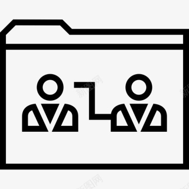 文件夹连接共享办公室图标