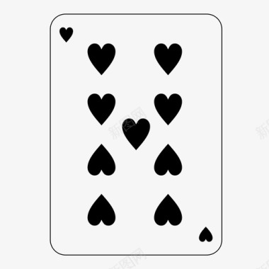心九扑克牌赌博图标