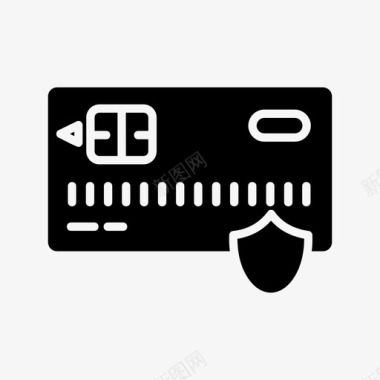 安全支付芯片信用卡图标