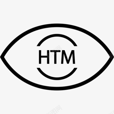 htm风格前端web开发图标