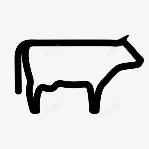 牛动物牛肉svg_新图网 https://ixintu.com 动物 牛肉 农场 肉牛 牲畜 肉小 肉制品