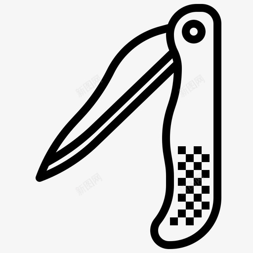 瑞士刀刀片设备svg_新图网 https://ixintu.com 瑞士 刀片 设备 针织 野营 轮廓
