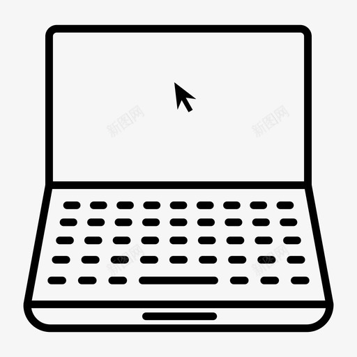 笔记本电脑点击电脑svg_新图网 https://ixintu.com 电脑 笔记本 点击 办公室 工作 空间 电子设备