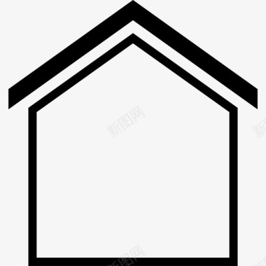 房屋住宅封闭式图标