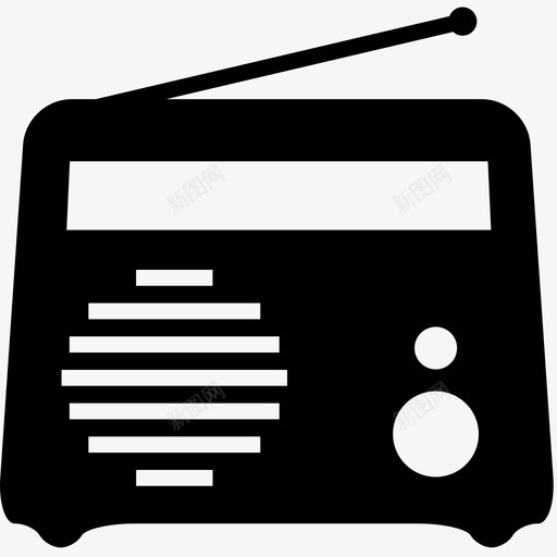 收音机天线电子svg_新图网 https://ixintu.com 收音机 天线 电子音乐 信号 声音 技术