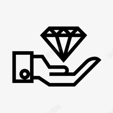 钻石珠宝保护图标