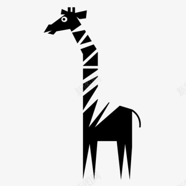 长颈鹿自然狩猎图标