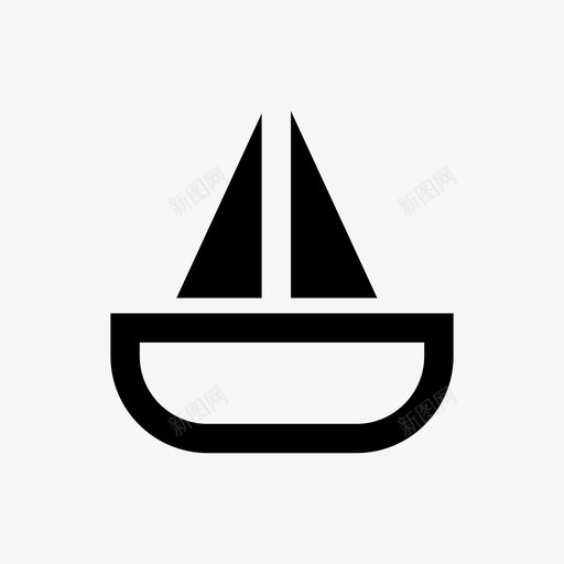 帆船海洋轮船svg_新图网 https://ixintu.com 海洋 帆船 轮船 运输