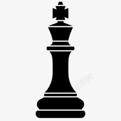 权力标志国王将死国际象棋高清图片