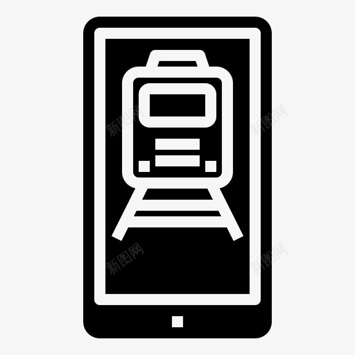 应用程序铁路智能手机svg_新图网 https://ixintu.com 铁路 应用程序 智能 手机 技术 火车 字形