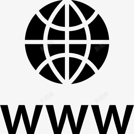 万维网地球仪互联网1字形svg_新图网 https://ixintu.com 万维网 地球仪 互联网 字形