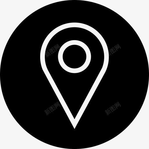导航针方向gpssvg_新图网 https://ixintu.com 导航 位置 方向 地图 地点 点点 图示
