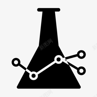锥形瓶化学实验化学设备图标
