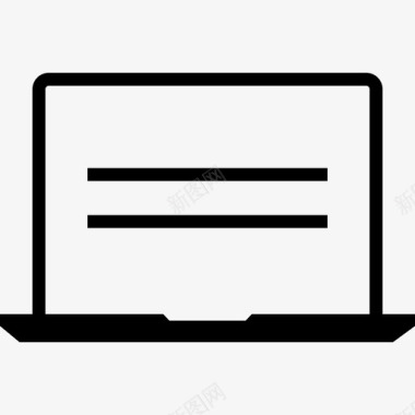 笔记本电脑网站科技图标