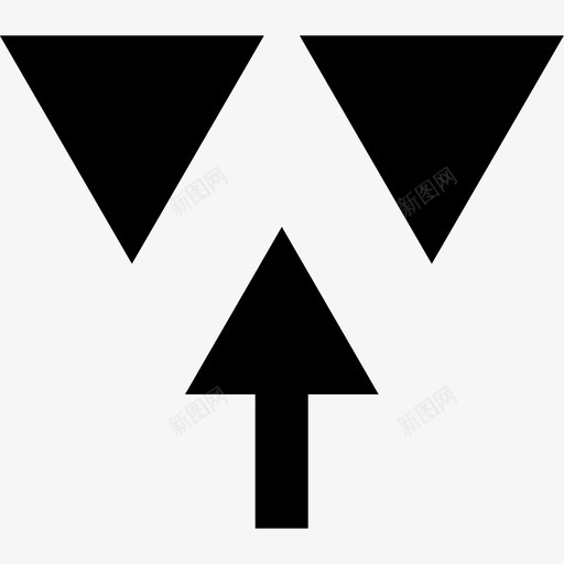 上三角形形状指向svg_新图网 https://ixintu.com 三角形 创建 抽象 形状 指向 向北 向北方 方向 上面 方式 字形