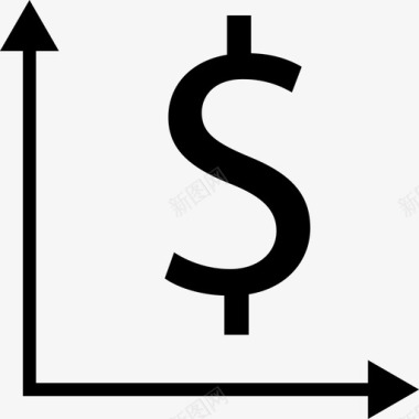 美元图条形图商业图标