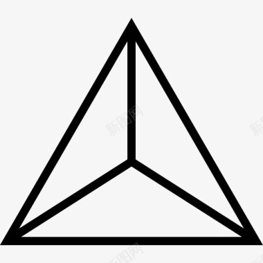 金字塔三角形坟墓图标