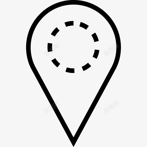 gps点标记svg_新图网 https://ixintu.com 位置 标记 地图 定位 指示器 查找 方向 导航