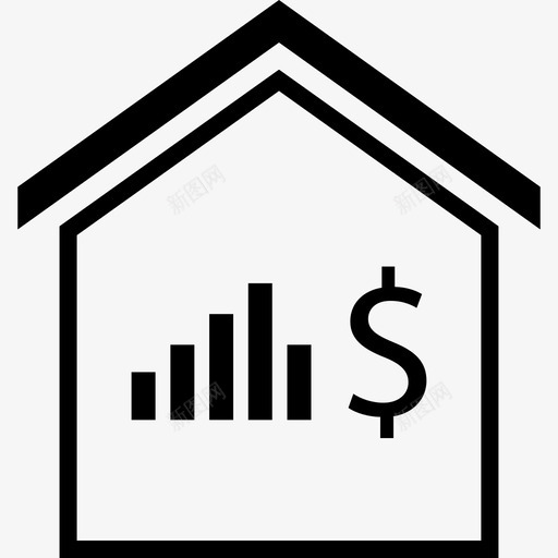家财图补充房地产svg_新图网 https://ixintu.com 家财 房地产 补充 房子 形成 美元 数据 清洁 放大
