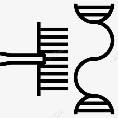 dna切割生物技术染色体图标