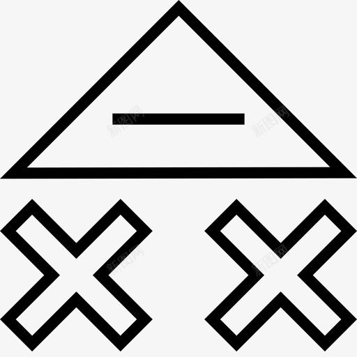 三角形和十字架酸粘svg_新图网 https://ixintu.com 三角形 十字架 抽象 酸粘 干滴 设计 精致 创意 箭头 向上